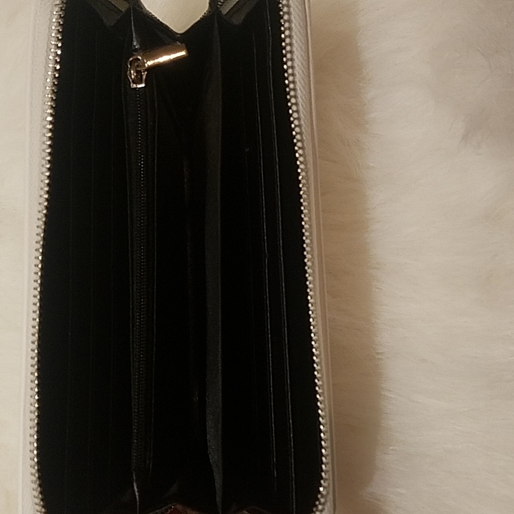 White Dazzling Rhinestone Pattern Wallet - image 5